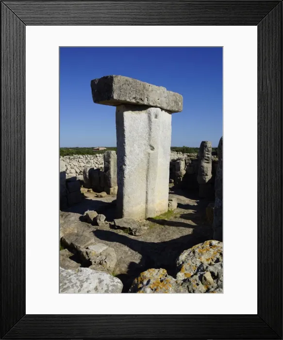 Framed Print : Menorca, Torralba d en Salort: Taula Framed Print : Menorca, Torralba d en Salort: Taula