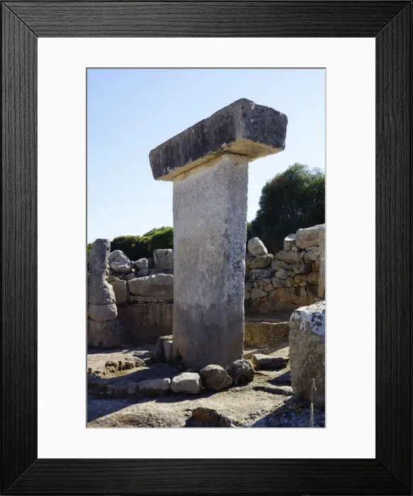 Framed Print : Menorca, Torralba d en Salort: Taula Framed Print : Menorca, Torralba d en Salort: Taula
