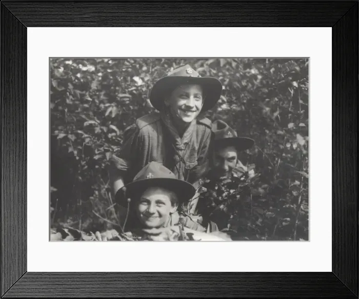 Framed Print : Scouts in Exile, at camp in Montfort-l Amaury, France Framed Print : Scouts in Exile, at camp in Montfort-l Amaury, France