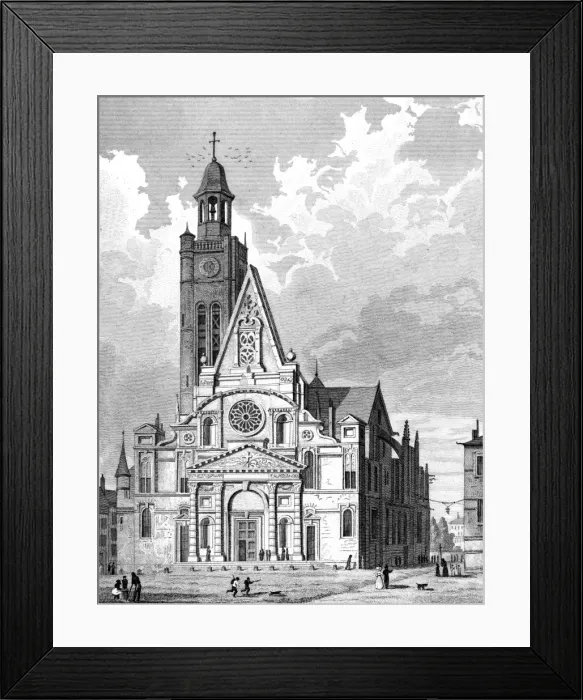 Framed Print : Paris, France - Eglise Saint-Etienne du Mont Framed Print : Paris, France - Eglise Saint-Etienne du Mont