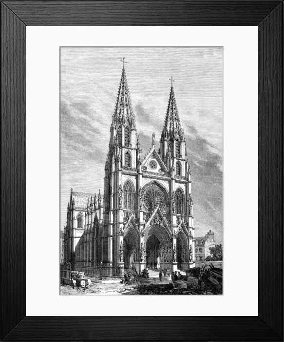 Framed Print : Paris, France - Eglise Sainte Clothilde et Sainte Valere Framed Print : Paris, France - Eglise Sainte Clothilde et Sainte Valere