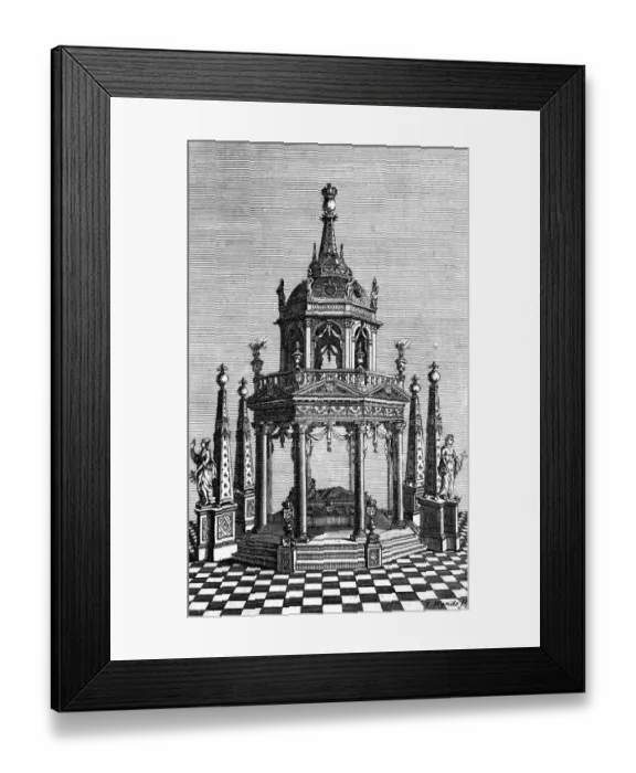Framed Print : Paris, France - Saint Denis, Monument of Marie de Modene Framed Print : Paris, France - Saint Denis, Monument of Marie de Modene
