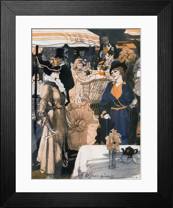 Framed Print : The 1914 Season - in Kensington Gardens Framed Print : The 1914 Season - in Kensington Gardens