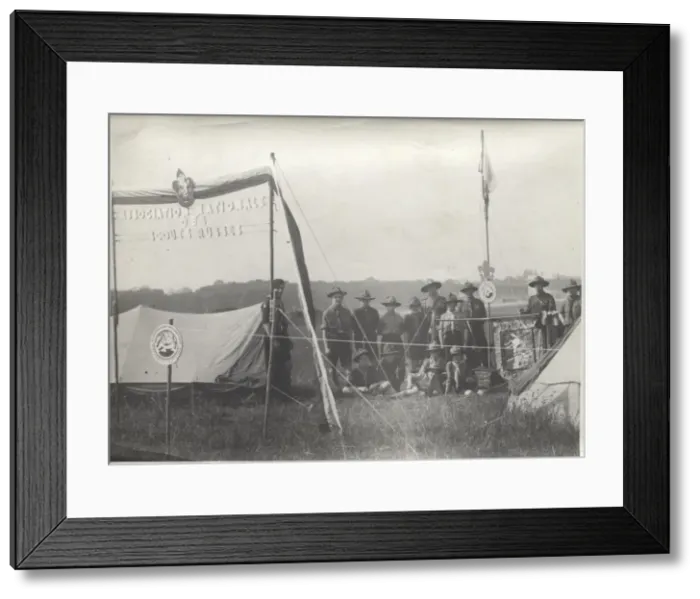 Framed Print : Scouts in Exile, at camp in Triveaux, France Framed Print : Scouts in Exile, at camp in Triveaux, France