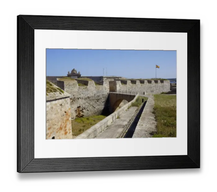Framed Print : Spain, Balearic Islds - Menorca, La Mola: Fortaleza La Mola Framed Print : Spain, Balearic Islds - Menorca, La Mola: Fortaleza La Mola