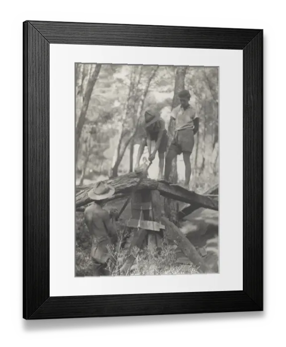 Framed Print : Scouts in Exile, at camp in Fabregas, France Framed Print : Scouts in Exile, at camp in Fabregas, France