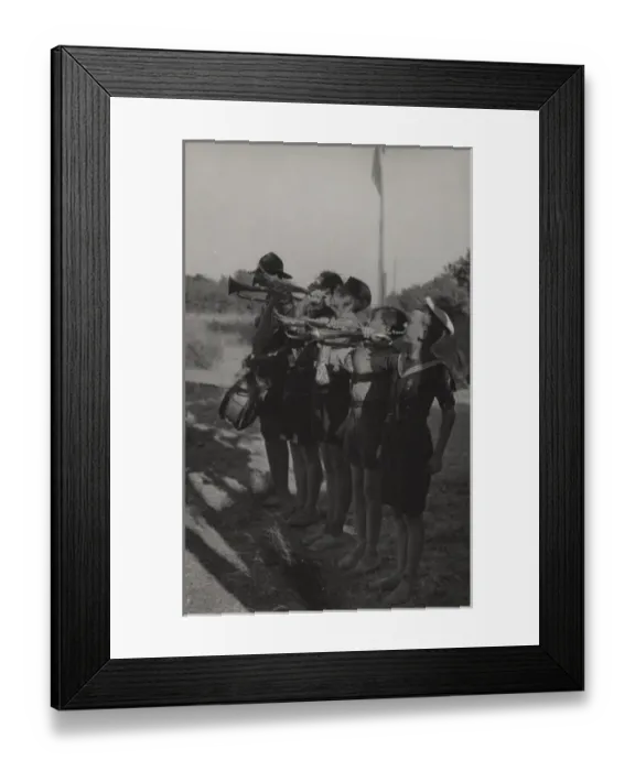Framed Print : Scouts in Exile at camp, Fabregas, France Framed Print : Scouts in Exile at camp, Fabregas, France