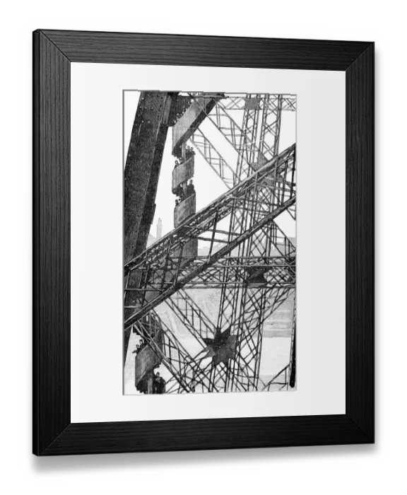 Framed Print : Paris, France - Tour Eiffel, Construction Framed Print : Paris, France - Tour Eiffel, Construction
