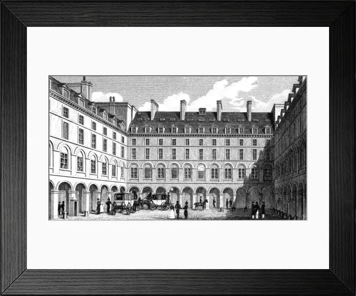 Framed Print : Paris, France - Cour du Ministre des Finances Framed Print : Paris, France - Cour du Ministre des Finances