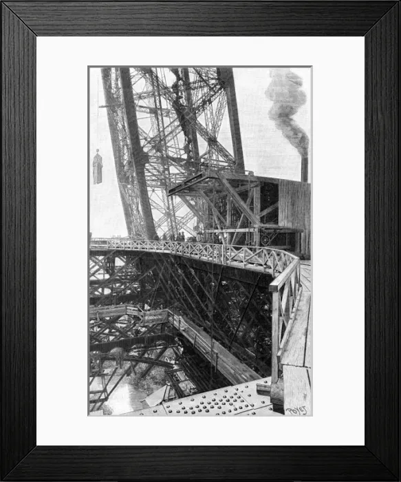 Framed Print : Paris, France - Tour Eiffel, Construction Framed Print : Paris, France - Tour Eiffel, Construction