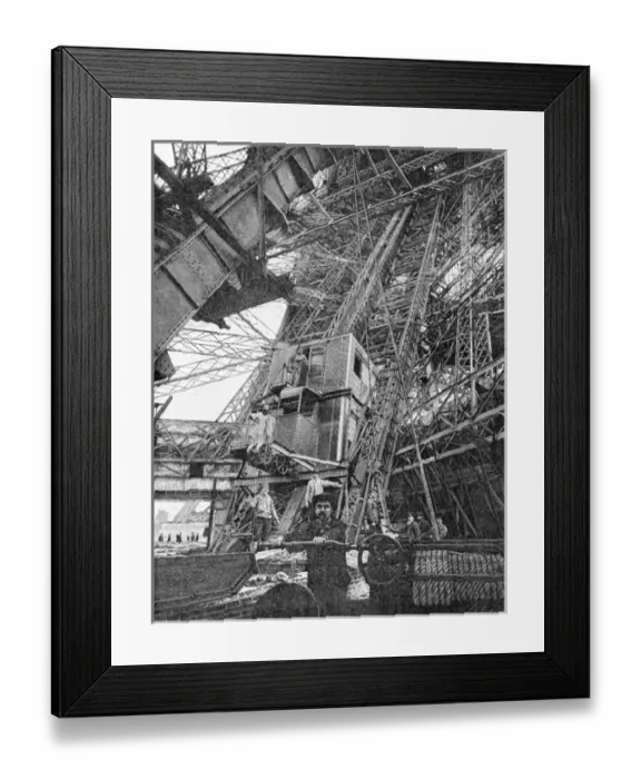 Framed Print : Paris, France - Tour Eiffel, Construction Framed Print : Paris, France - Tour Eiffel, Construction