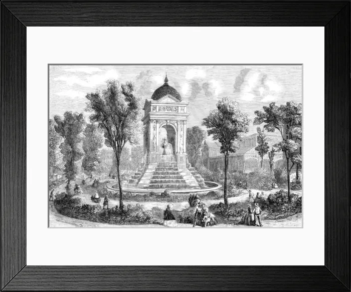 Framed Print : Paris, France - Fontaine des innocents Framed Print : Paris, France - Fontaine des innocents