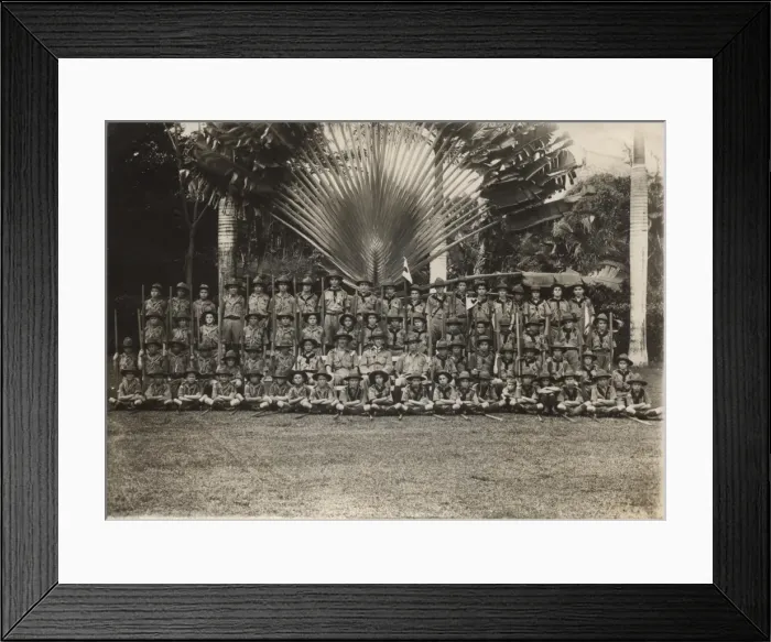 Framed Print : Group photo of scout troop, Fiji, South Pacific Framed Print : Group photo of scout troop, Fiji, South Pacific