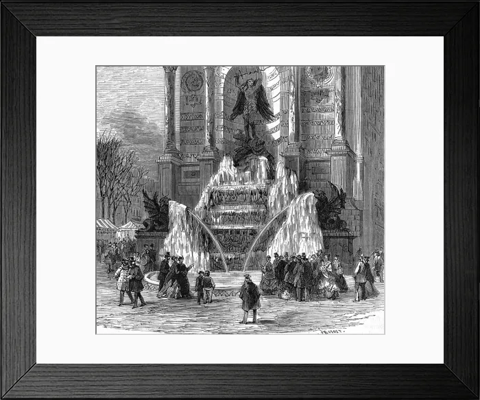 Framed Print : Paris, France - Fontaine Saint-Michel Framed Print : Paris, France - Fontaine Saint-Michel