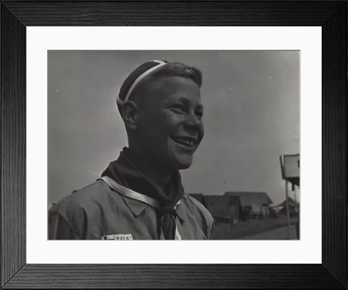Framed Print : Finnish boy scout at World Jamboree Framed Print : Finnish boy scout at World Jamboree
