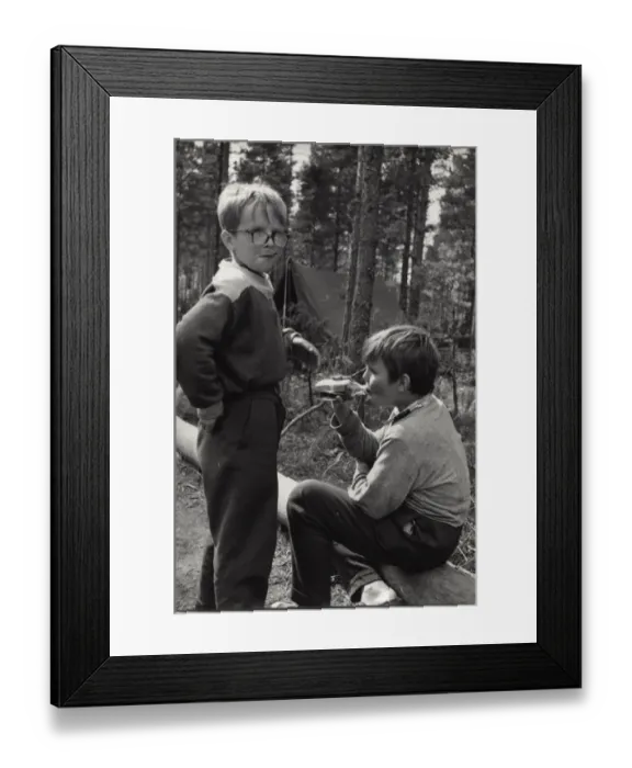 Framed Print : Finnish boy scouts at camp Framed Print : Finnish boy scouts at camp