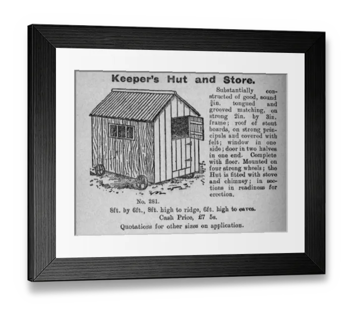 Framed Print : Keepers hut & store Framed Print : Keepers hut & store