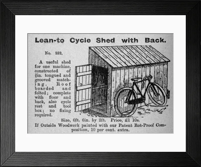 Framed Print : Bicycle shed Framed Print : Bicycle shed
