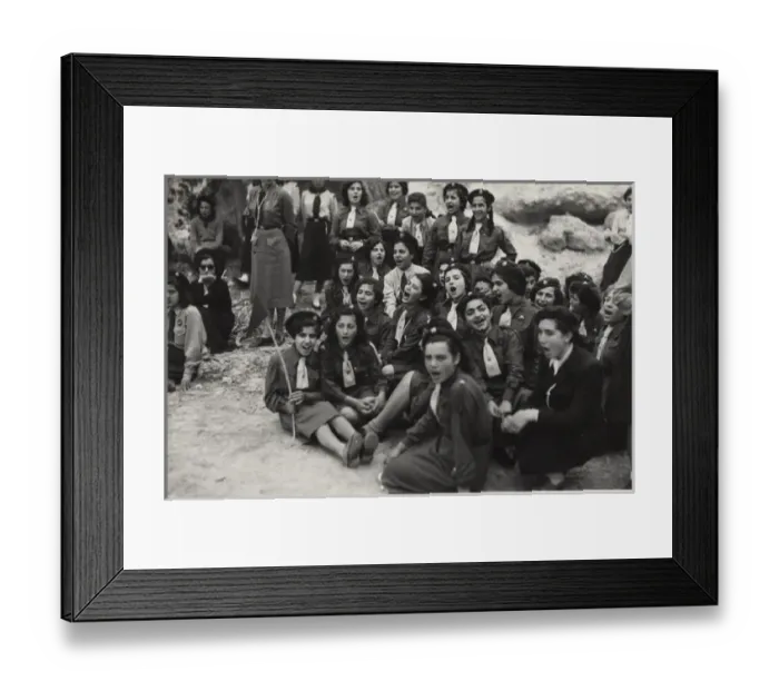 Framed Print : Armenian Girl Guides singing at a rally, Cyprus Framed Print : Armenian Girl Guides singing at a rally, Cyprus
