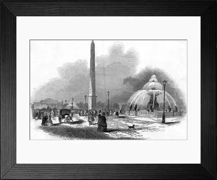 Framed Print : Paris, France - Place de la Concorde Framed Print : Paris, France - Place de la Concorde