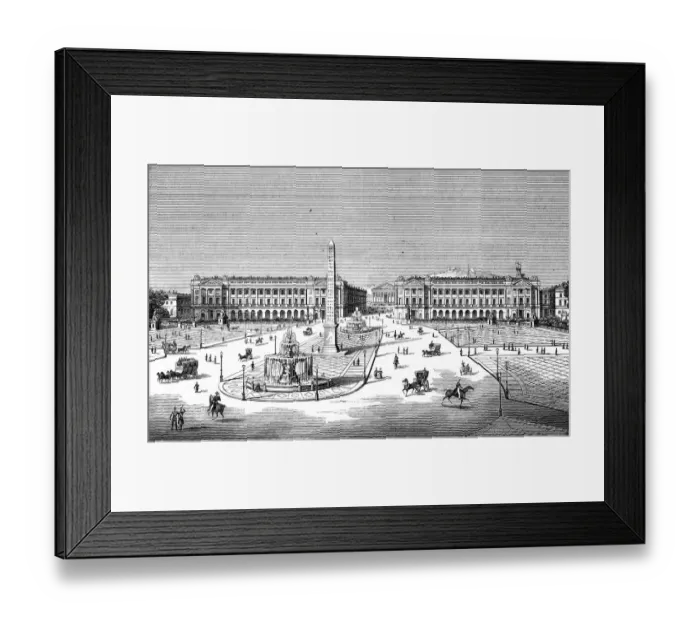 Framed Print : Paris, France - Place de la Concorde Framed Print : Paris, France - Place de la Concorde