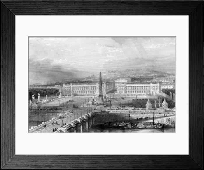 Framed Print : Paris, France - Place de la Concorde Framed Print : Paris, France - Place de la Concorde