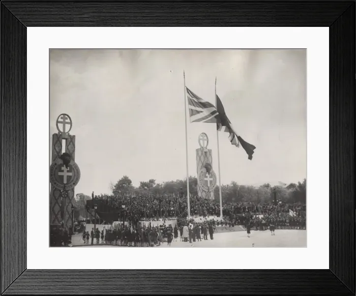 Framed Print : French Girl Guides on parade, St Georges Day, Paris Framed Print : French Girl Guides on parade, St Georges Day, Paris