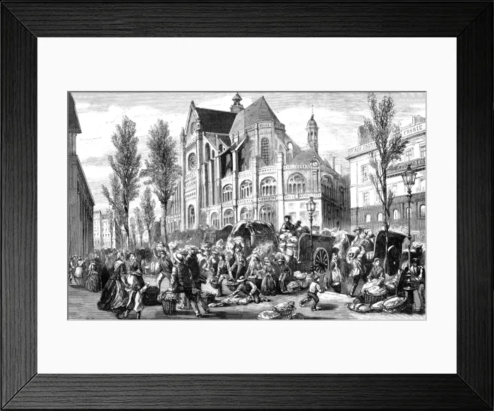 Framed Print : Paris, France - Les Halles et Saint Eustache Framed Print : Paris, France - Les Halles et Saint Eustache