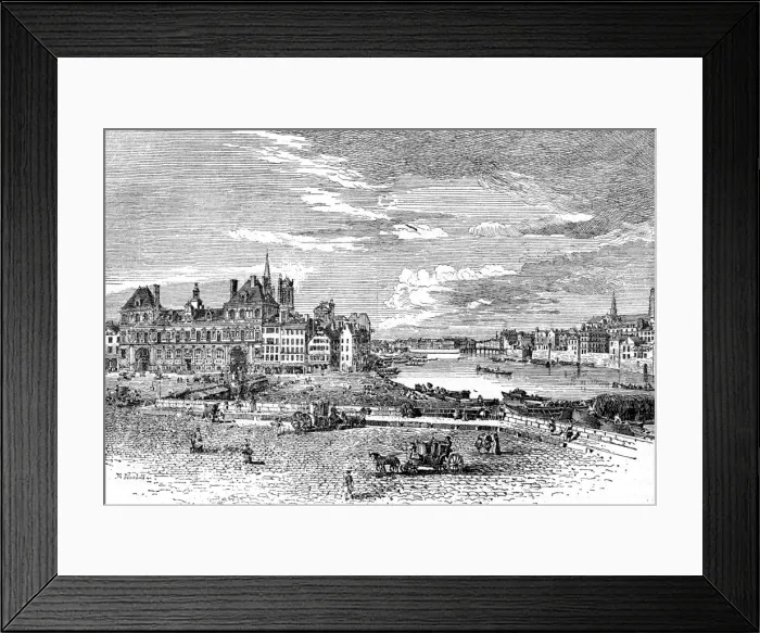 Framed Print : Paris, France - Hotel de Ville Framed Print : Paris, France - Hotel de Ville