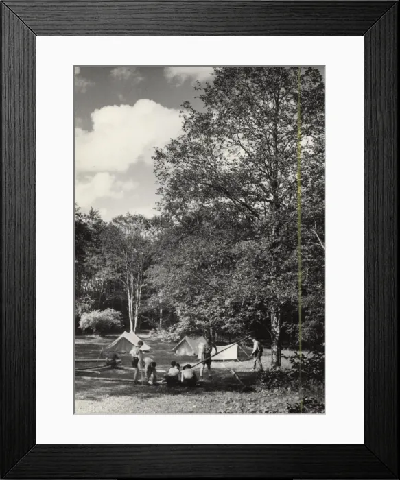 Framed Print : French scouts doing pioneering work, Switzerland Framed Print : French scouts doing pioneering work, Switzerland