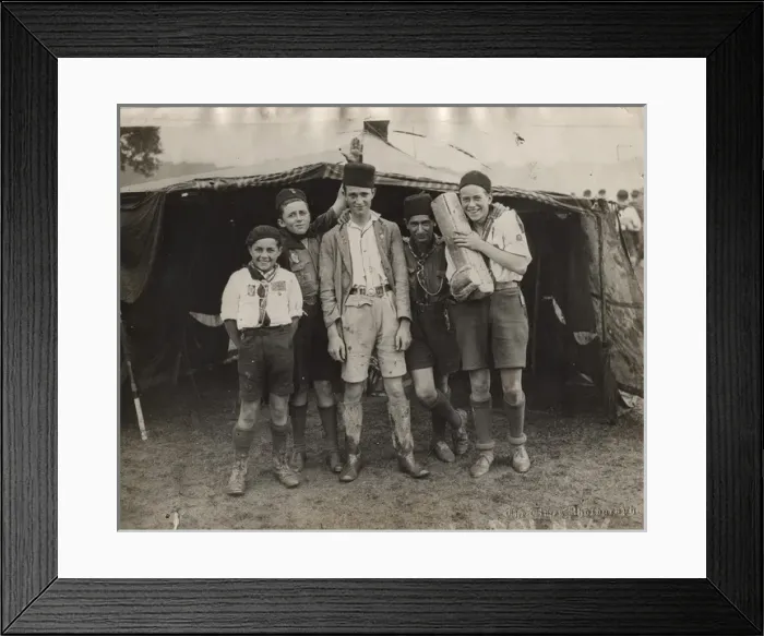 Framed Print : French scouts at camp, Algiers Framed Print : French scouts at camp, Algiers