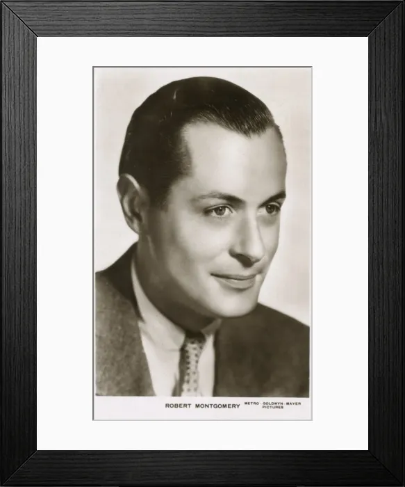 Framed Print : Robert Montgomery, American film, stage and TV actor Framed Print : Robert Montgomery, American film, stage and TV actor