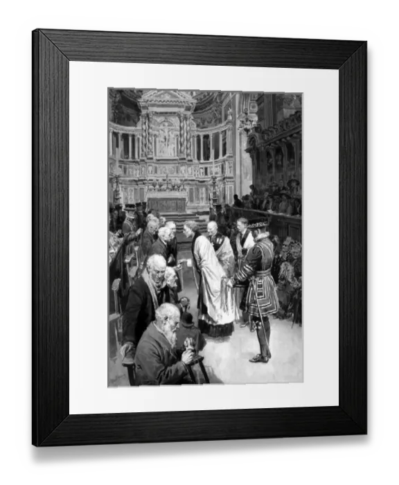Framed Print : The Royal Maundy, St Pauls Cathedral, London Framed Print : The Royal Maundy, St Pauls Cathedral, London