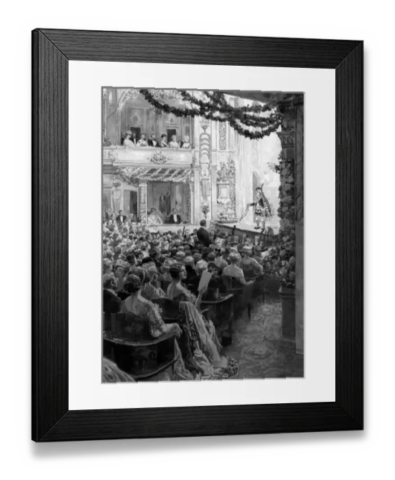 Framed Print : King George V and Queen Mary at the theatre Framed Print : King George V and Queen Mary at the theatre