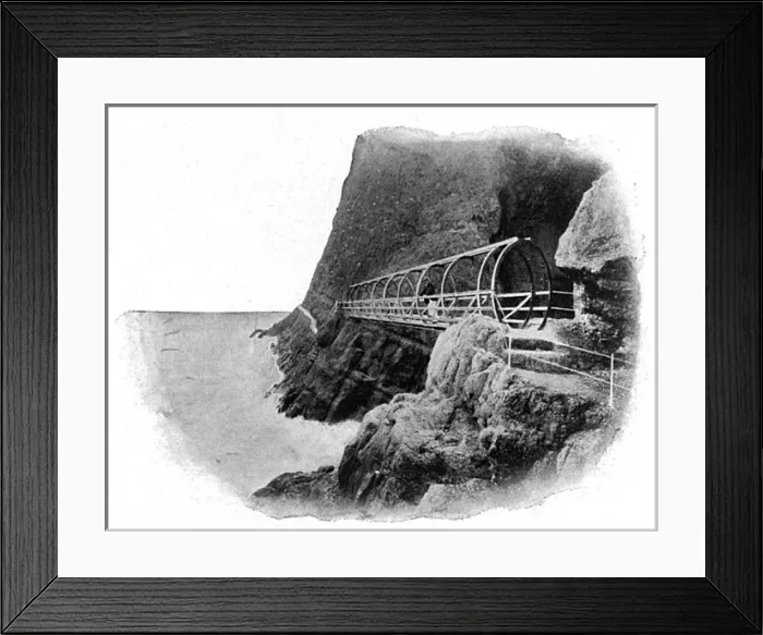 Framed Print : Gobbins cliff path Framed Print : Gobbins cliff path