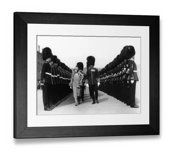Framed Print : Duchess of York reviewing troops Framed Print : Duchess of York reviewing troops