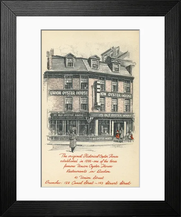 Framed Print : Union Oyster House, Boston, Massachusetts, USA Framed Print : Union Oyster House, Boston, Massachusetts, USA