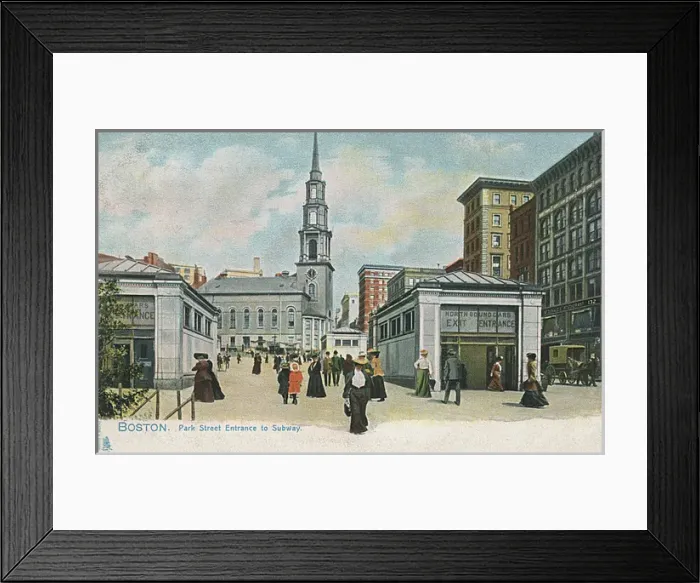 Framed Print : Park Street, Boston, Massachusetts, USA Framed Print : Park Street, Boston, Massachusetts, USA