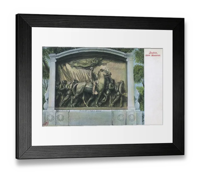 Framed Print : Robert Shaw Monument, Boston, Massachusetts, USA Framed Print : Robert Shaw Monument, Boston, Massachusetts, USA