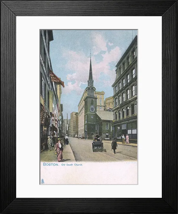 Framed Print : Washington Street, Boston, Massachusetts, USA Framed Print : Washington Street, Boston, Massachusetts, USA