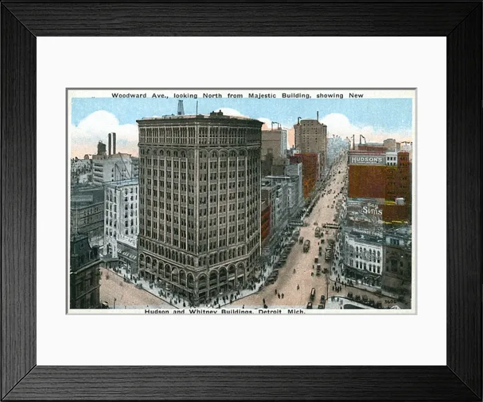 Framed Print : Woodward Avenue, Detroit, Michigan, USA Framed Print : Woodward Avenue, Detroit, Michigan, USA