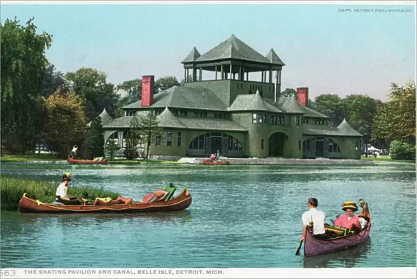 Boating at Belle Isle, Detroit, Michigan, USA
