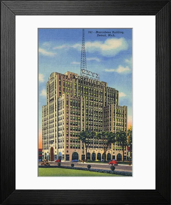 Framed Print : Maccabees Building, Detroit, Michigan, USA Framed Print : Maccabees Building, Detroit, Michigan, USA