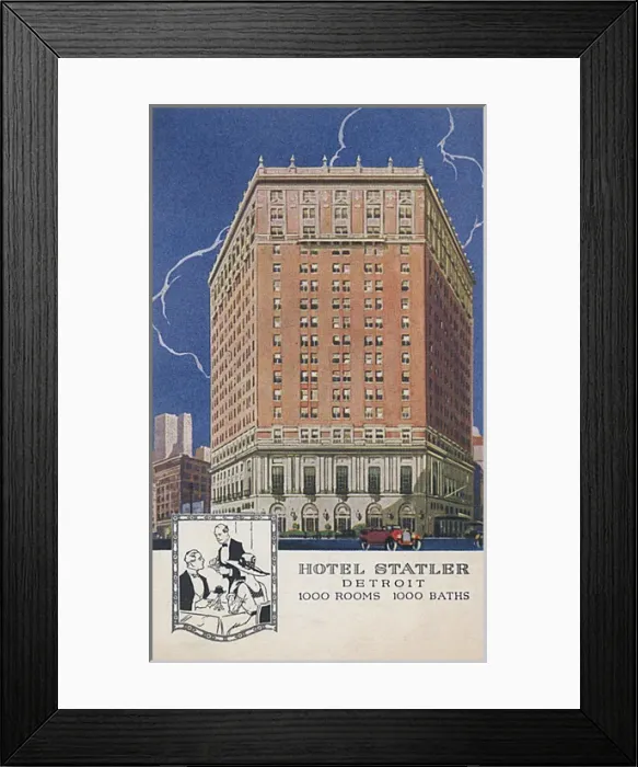 Framed Print : Hotel Statler, Detroit, Michigan, USA Framed Print : Hotel Statler, Detroit, Michigan, USA