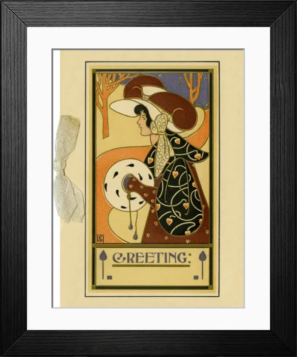 Framed Print : Girl in a muff Framed Print : Girl in a muff