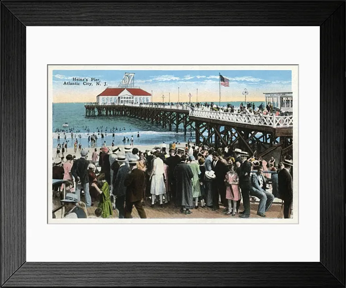 Framed Print : Heinzs Pier, Atlantic City, New Jersey, USA Framed Print : Heinzs Pier, Atlantic City, New Jersey, USA