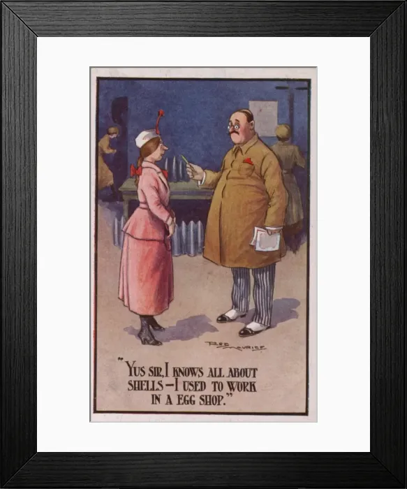 Framed Print : Women Munitions Worker WW1