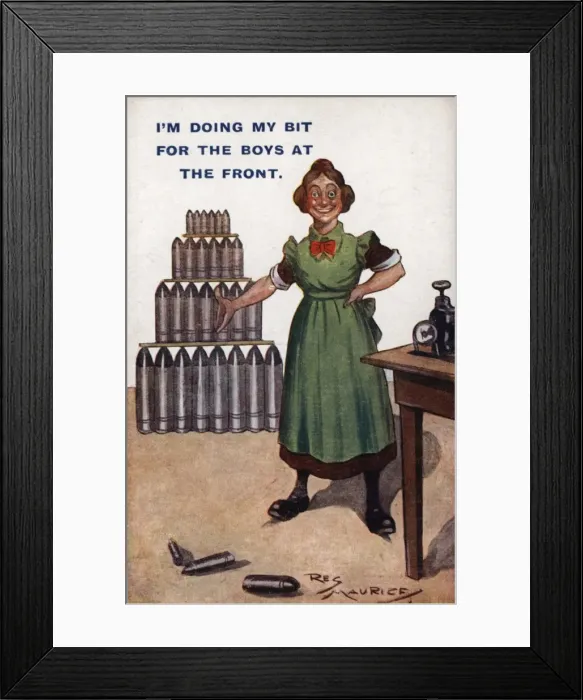 Framed Print : Women Munitions Worker WW1 Framed Print : Women Munitions Worker WW1