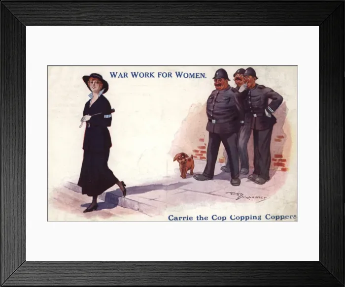 Framed Print : War Work Policewoman WW1 Framed Print : War Work Policewoman WW1
