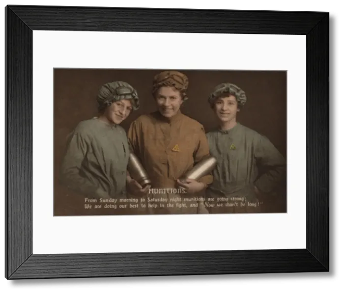 Framed Print : Women Munitions Workers WW1 Framed Print : Women Munitions Workers WW1